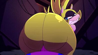 Sexy babe with a round ass gets fucked hard by a plague-like creature in a dark dungeon!