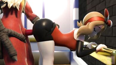 Heroic Hentai Hustlers of Pokemon Fucked by the Mighty Blaziken in a High-Rise Elevator [Barbarians]