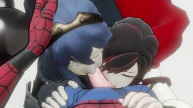 The Amazing Spider-Man and His Two Lovely Ladies, Ruby Rose and Lucina: A Threesome Hentai Porn Video