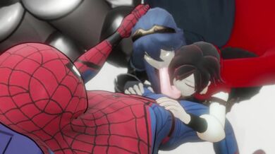 The Amazing Spider-Man and His Two Lovely Ladies, Ruby Rose and Lucina: A Threesome Hentai Porn Video