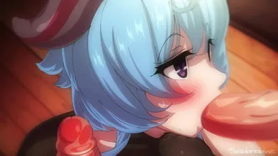 Lustful Demoness and Her Servant - 60FPS Upscaled Color Enhanced