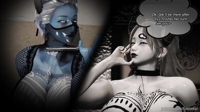 Big booty babes take on big dicks