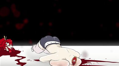 The Giant Gendo Lagann With Chalk In His Ass