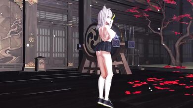 Sand Wolf Shiroko from Whimsical Merci, a MMD Hentai Video