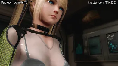 Wet and Wild Cyber Futa Adventure: Marie Rose and Rainbow Mika - Futanari x Female - MMJ