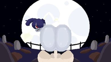 A gorgeous girl with big eyes gets fucked by a handsome man on the bedroom floor