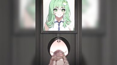 Watch as Sanae Kochiya from Touhou and Buckethead Ero have an erotic encounter that will leave you breathless!