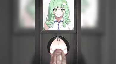 Watch as Sanae Kochiya from Touhou and Buckethead Ero have an erotic encounter that will leave you breathless!