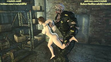 The forbidden love between the strong and independent Jill Valentine and the powerful Nemesis - Rrostek