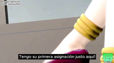 Watch as Momo and Kendo take on their very first sidekick job in this thrilling Spanish-dubbed hentai PORN video