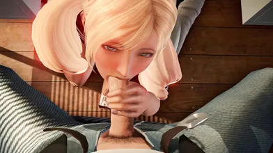 Watch as Annie takes your hard cock in her mouth and devours it with delight!
