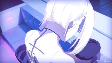Lucy the cyberpunk neko lo*li in her underwear gets fucked by a stranger while shes home alone