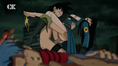 Watch Trunks get defeated in the most satisfying way possible, as he gets penetrated by Zanjis massive cock in this hot hentai PORN video