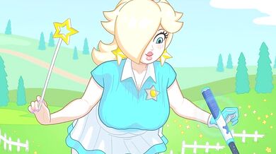 The Frisky Golfer and the Sultry Rosalina Bounce Their Boobs in an Intense Hentai Video