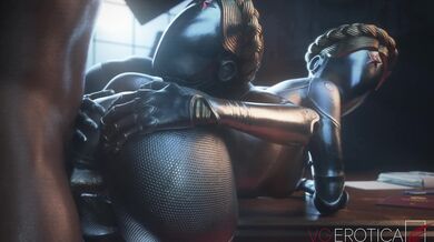 Watch this hot threesome scene between two twin sisters and their boyfriend in black and white VG erotica style!