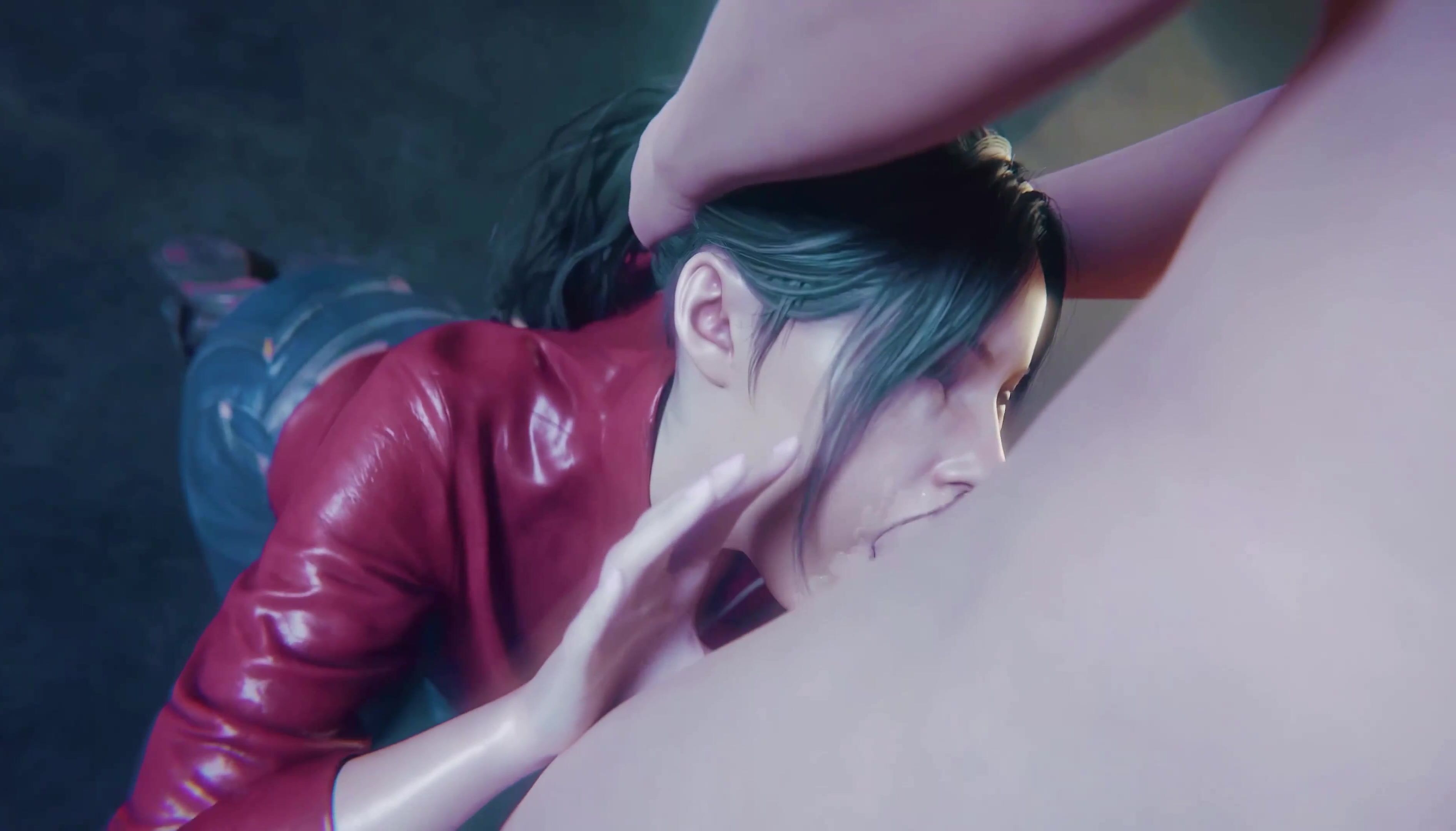 sound, blowjob, deepthroat, facefuck, saliva trail, 4k, straight, claire re...