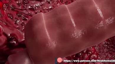 Watch the sexy Noah Hentai 3D in a hot tentacle milking scene with sound effects!