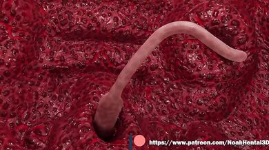 Watch the sexy Noah Hentai 3D in a hot tentacle milking scene with sound effects!