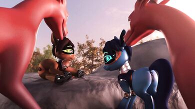 Rainbow Dash and Twilight Sparkle: A Critter-fueled Night in Canterlot