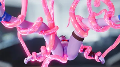 A tentacle monster invades Widowmaker’s body and melts her heart in this erotic porn parody!
