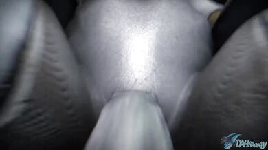 [Penetrating Cumshot] Sexy Slut Teases Rough Anal with Double Penetration [Dahsharky]