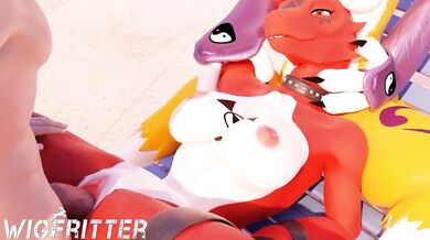 Watch the sexiest and most adorable digimon ever in this hot compilation of Guilmons erotic adventures!