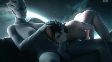 Sexy Alien Assassin: The Erotic Adventures of FemShep and the Asari Warrior (Or alternatively, Asari Femshep: A Love Story in Space)