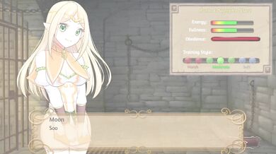 The Elf Conquers Faye with Tentacles in the Dungeon Scene