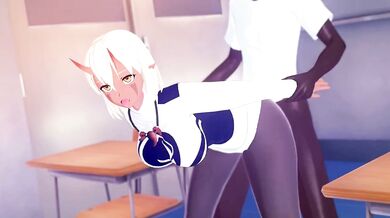 The teacher asks me to come back home and do my homework But what I really want is for him to fuck me hard on his desk right now!