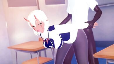 The teacher asks me to come back home and do my homework But what I really want is for him to fuck me hard on his desk right now!