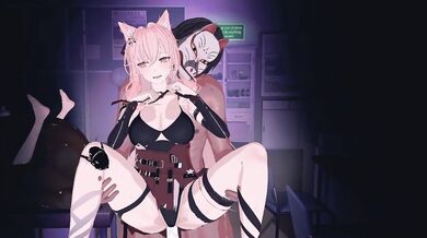 Tiny elf hentai porn stars engage in a group sex with human girls Myrtle and Pozzle, while the Arknights soundtrack plays in the background