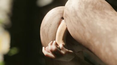 The 2nd scene of the porn movie Zombie Mom Squirts Fake Milk features a fading effect as the two actors have rough sex