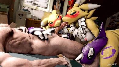 Sexy Vampire Rena Fucks Mina in a Dark Cemetery at Midnight!