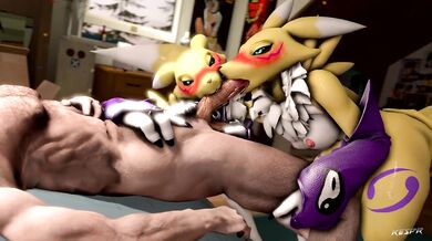 Sexy Vampire Rena Fucks Mina in a Dark Cemetery at Midnight!