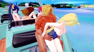 [Newlyweds get seduced by two sexy strangers on a boat]