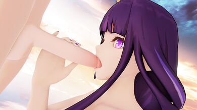 The Shoguns Impactful Blowjob: Gneshini Raiden