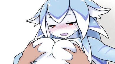 Watch a shark girl banging two men in the water, but things get really intense when she starts to transform into a bloodthirsty predator!