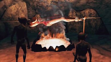 Three Giant Beasts Conquer One Lucky Lady