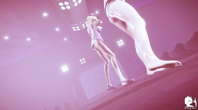 Watch Hibikase show off her sexual prowess in this MMD porn video!