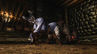 In this hentai PORN movie, a Skyrim Slut Steals Stud Skeever Seeds from a farmers field and stuffs them in her pussy to increase her pleasure