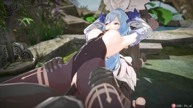 The naughty sorceress, Ganyu, is back with an uncensored 4k video featuring Tir Al!