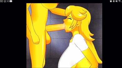 A Futanari toy girl fucks her own mouth