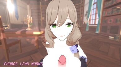 Lisa gets pounded by a giant monster on the planet Phobos