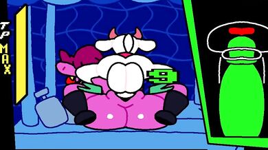 Hey, did you see that new deltarune porno? It was so funny and fully loaded with all the good stuff!