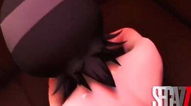 Soul Reapers get down and dirty in the shower as they bleach their cocks before a big fight