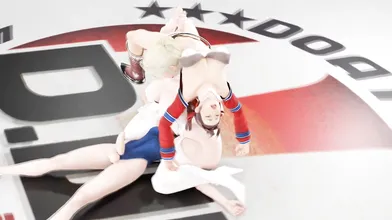 Watch Makoto Aihara and Miss Spencer (Rumble Roses) get into a hot threesome with the sexy eagle Dont miss this hentai video!