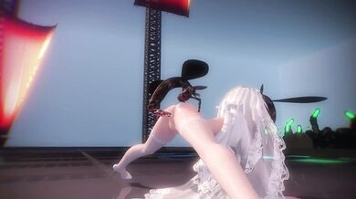 The Hentai Nympho and the Lustful Insect Queen - Yowane Haku Gets Buggered on Stage by Goutouren