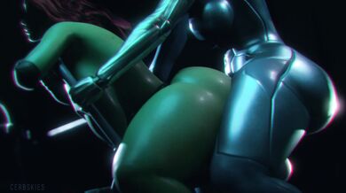 Gamora and Nebula Love Sisters Part 1 & 2 (Cerbskies) [4K]