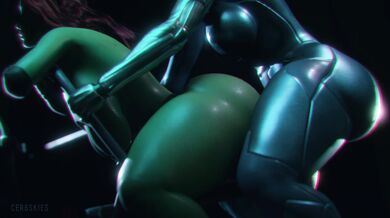 Gamora and Nebula Love Sisters Part 1 & 2 (Cerbskies) [4K]