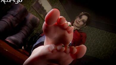 The Foot Teasing Claire Redfield or The Claire Redfields Foot Teased By Foot